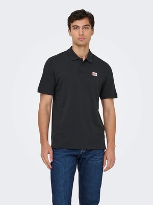 Only & Sons Onsdawson Reg Ss Polo Shırt Vd Jet Black