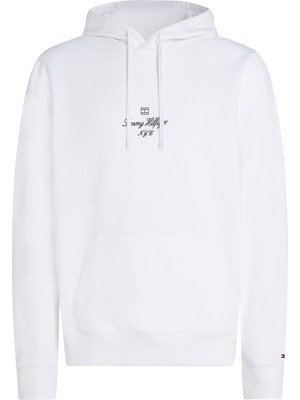 Tommy Hilfiger Outlıne Flag Scrıpt Hoodıe