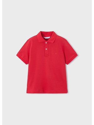 Mayoral Erkek Çocuk Polo Yaka Tişört Kırmızı 150