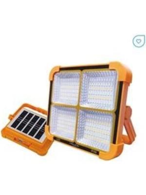Helios 200W Solar Şarjlı Smd Projektör, Beyaz Işık (Hs 4016)