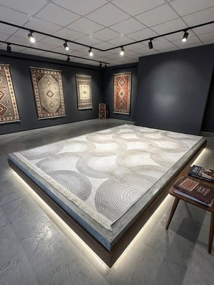 Merinos Vincent Still 77411 095 Leke Tutmaz, Tozumaz Yumuşak Modern Halı Salon Oturma Odası Halısı