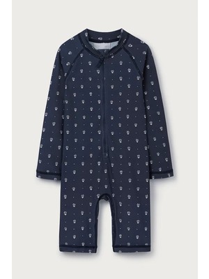 The White Company Papatya Desenli Uv Korumalı Kız Bebek Mayo Tulumu