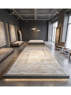 Merinos Vincent Still 39402 082 Leke Tutmaz, Tozumaz Yumuşak Modern Halı Salon Oturma Odası Halısı
