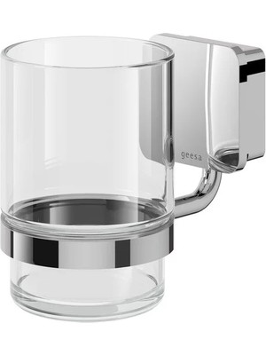 Geesa 917902 02 A Topaz Krom Duvara Montajlı Diş Fırçalığı