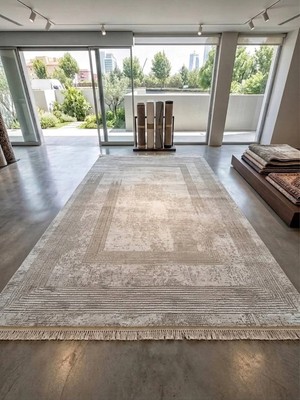 Merinos Vincent Still 39402 032 Leke Tutmaz, Tozumaz Yumuşak Modern Halı Salon Oturma Odası Halısı