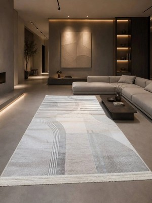 Merinos Vincent Still 77228 030 Leke Tutmaz, Tozumaz Kahve Yumuşak Modern Halı Salon Oturma Odası Halısı