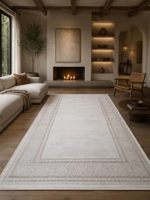 Merinos Vincent Still 77956 060 Leke Tutmaz, Tozumaz Yumuşak Modern Halı Salon Oturma Odası Halısı