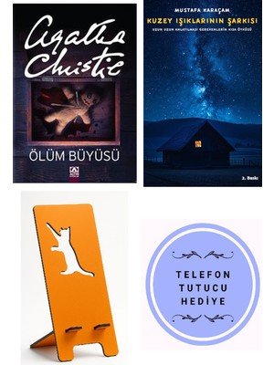 Altın Kitaplar Ölüm Büyüsü - Agatha Christie + Kuzey Işıklarının Şarkısı + Telefon Tutucu