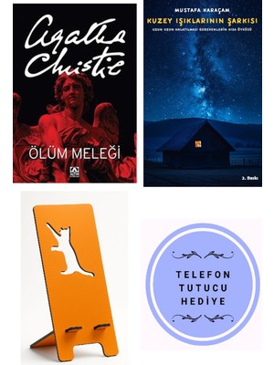 Altın Kitaplar Ölüm Meleği - Agatha Christie + Kuzey Işıklarının Şarkısı + Telefon Tutucu