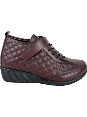 Matzeliger MZG260 Bordo Kadın Günlük Rahat Bot