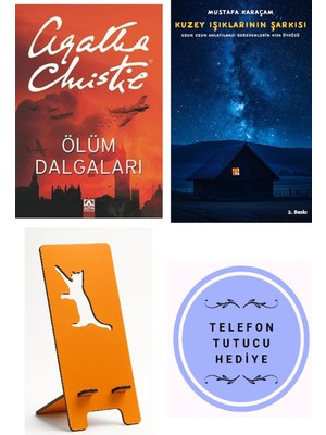 Altın Kitaplar Ölüm Dalgaları - Agatha Christie + Kuzey Işıklarının Şarkısı + Telefon Tutucu