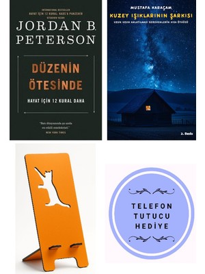 Butik Düzenin Ötesinde - Hayat Için 12 Kural Daha - Jordan B. Peterson + Kuzey Işıklarının Şarkısı + Telefon Tutucu