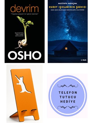 Butik Devrim - Yaşama Yepyeni Bir Gözle Bakmak - Osho + Kuzey Işıklarının Şarkısı + Telefon Tutucu