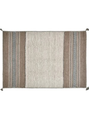Vivense Iskandinav El Dokuma Kilim Bej 80X300
