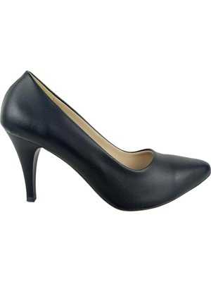 Matzeliger MZG1177 Siyah Kadın Ince Topuklu Stiletto