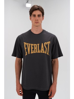 Everlast Ever Classics Comfort Logo Gri Erkek Tişört TM0045-415