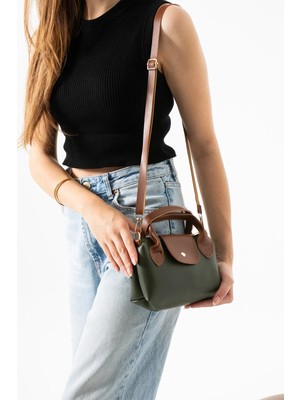 Judour Bags Krem Kadın Suni Deri Saplı Küçük Boy El ve Omuz Çantası