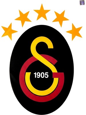 Piolent Galatasaray Siyah Arma Büyük Sticker 40X50CM Orijinal Lisanslı Ürün