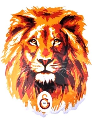 Piolent Galatasaray Aslan Büyük Sticker 40X50CM Orijinal Lisanslı Ürün