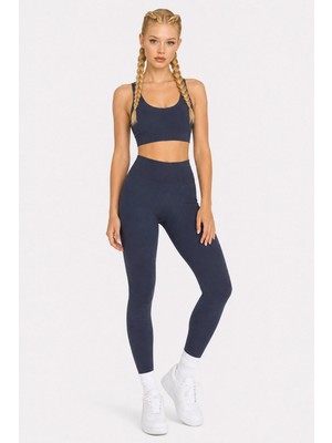 Formactive 1920-1950 U Yaka Büstiyer Push Up Dikişsiz Tayt Takım Füme M/L
