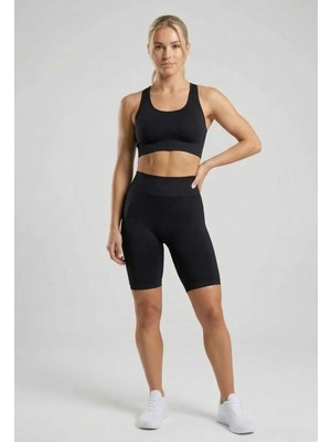 Formactive Kadın Seamless Dikişsiz Uzun Paçalı Boxer Siyah – Yüksek Bel ve İz Bırakmayan İç Giyim 1410