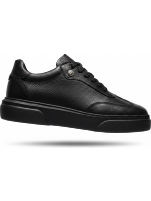 Beto Hakiki Deri Bağcıklı Erkek Toka Detaylı Günlük Sneaker Spor Ayakkabı