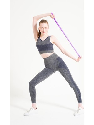 Formactive Kadın Askılı Dikişsiz Büstiyer ve Yüksek Bel Toparlayıcı Tayt Takım – Spor Yoga Pilates Kıyafeti