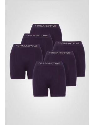 Formactive Microfiber Likralı Sentetik Yapılı Erkek Spor Dikişsiz Boxer 6lı Set