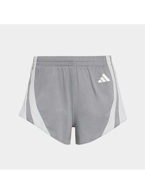 Adidas Adizero Archive Kadın Gri Koşu Şortu (KT4854)