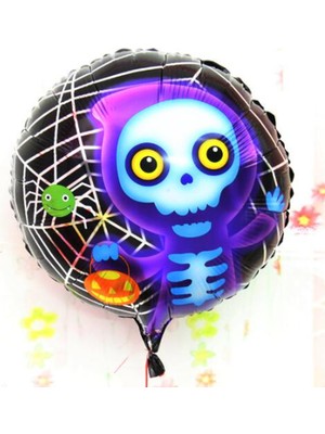 Uravas Store Halloween Iskelet Hayalet Folyo Balon 18 Inç