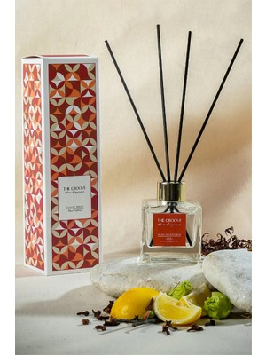 The Groove Rose Misk 100 ml Kare Çubuklu Oda Kokusu Parfümü Şeffaf Musc Majestueux