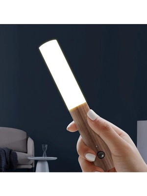 Btm Home 1 Adet Hareket Sensörlü LED Duvar Apliği - Şarjlı Kablosuz Manyetik Merdiven, Dolap Içi, Koridor, Lambası