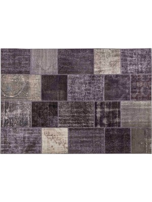 Mudo Concept LIMA KOYU GRİ EL DİKİŞİ  PATCHWORK HALI 200x300 CM