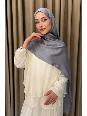 İmaj Butik Gri Kristal Abiye Şal