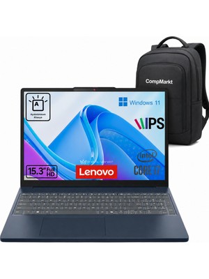 Lenovo Ideapad Slim 3 Intel Core I7 13620H 16GB 1tbb SSD Windows 11 15.3" Wuxga Taşınabilir Bilgisayar 83K10060TR Compmarktçanta