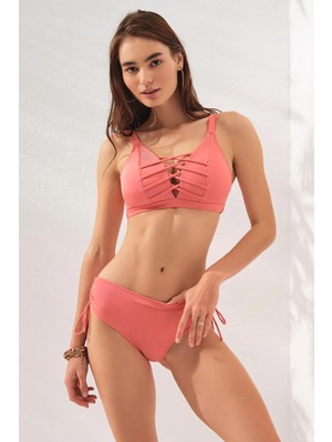 Pierre Cardin Rhode Bantlı Toparlayıcı Bikini Nektarın 231237