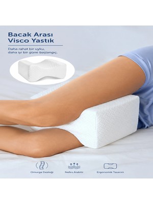 Bacak Arası Yastık Hafızalı Visco Ortopedik Diz Arası Yastığı Bacak Destek Minderi Hamileler Için Kırmed