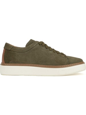 Ziya, Erkek Hakiki Deri Sneaker 1531026ZH182 Haki