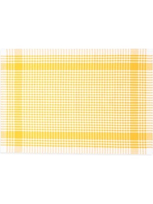 Vivense Tuable Pöti Kareli Sarı Tekli Kurulama Bezi, 45X70CM