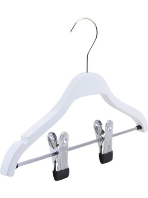 NYN Ahşap 8000 7-14 Yaş 34CM Çocuk Elbise Askısı Naturel Renk 24 Adet