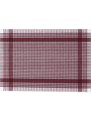 Vivense Tuable Pöti Kareli Bordo Tekli Kurulama Bezi, 45X70CM