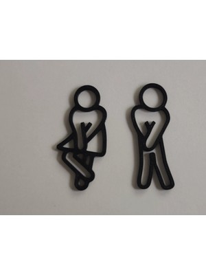 Safedock Wc Tabelası Kadın-Erkek Set