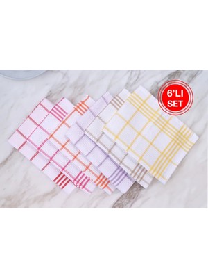 Vivense Waffle Desen Altılı Mutfak Kurulama Bezi, 50X70CM