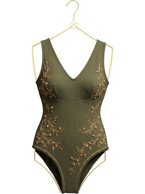 NYN Askı Metal Vücut Formlu Bikini Mayo Askısı (MAT GOLD) Renk 1 Adet