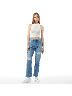 Calvin Klein Jeans Kadın Mavi Jean