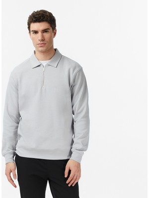 Nautica Erkek Gri Regular Fit Sweatshirt