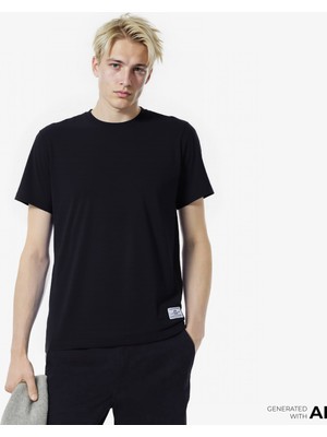 Alpha Industries Essential Erkek Siyah T-Shirt