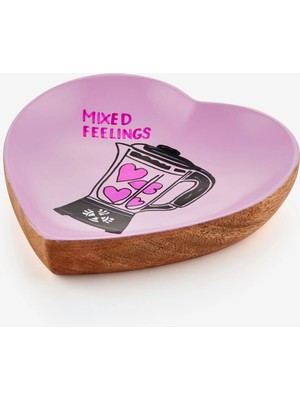 Gift Company Pembe Mango Ağacı Mixed Feelings Dekoratif Tabak 15X3X16,5 cm