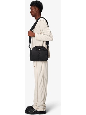 Rains Nyssa Puffer Duffel Crossbody Mini W3 Unisex Siyah Omuz Çantası