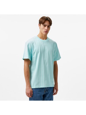 Karl Kani Small Signature Essential Pinstripe Erkek Mavi T-Shirt